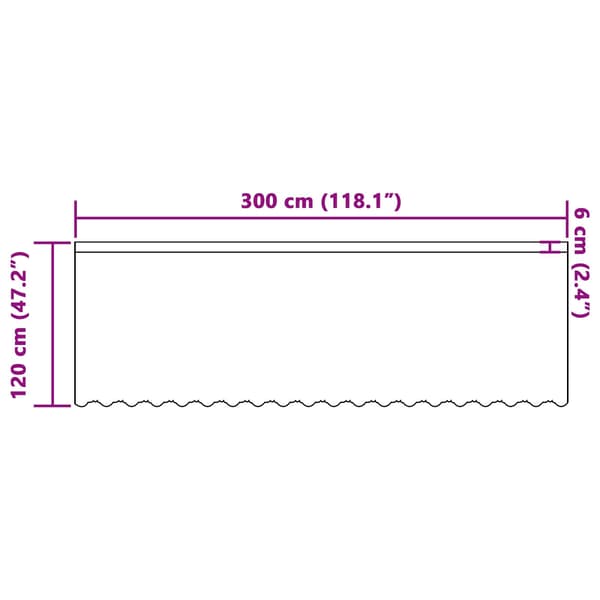 vidaXL Spetsgardin med gardiner Blommor Vit 120 x 300 cm Polyester