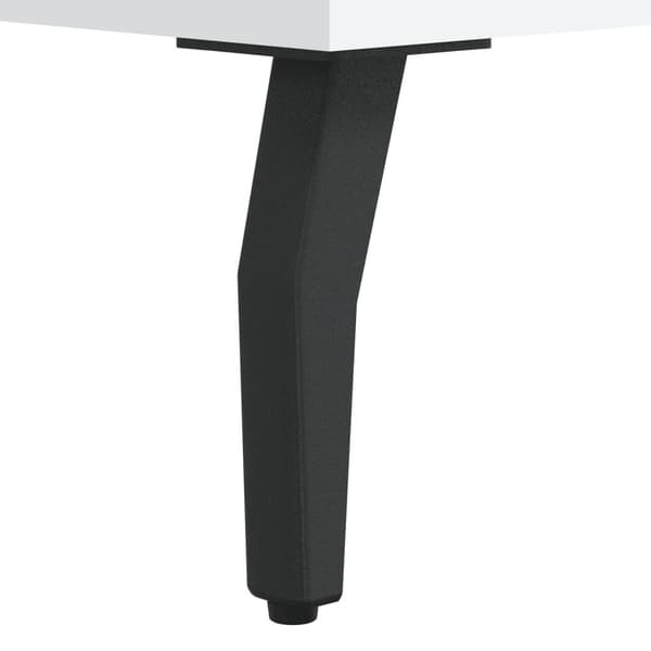 vidaXL Skrivebord hvit 140x50x75 cm konstruert tre