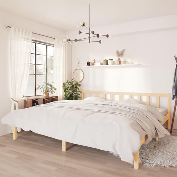 vidaXL Sängram massiv furu 180x200 cm
