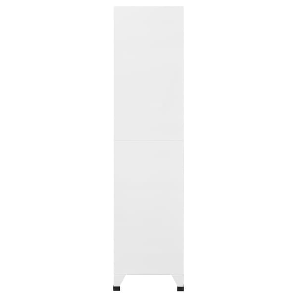 vidaXL Garderobeskap med 9 rom stål 90x45x180 cm grå