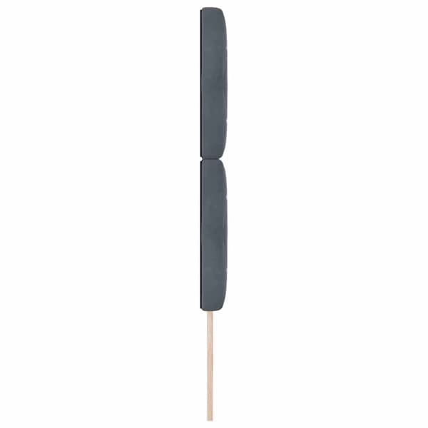 vidaXL Huvudgavel Mörkgrå 80 cm Sammet