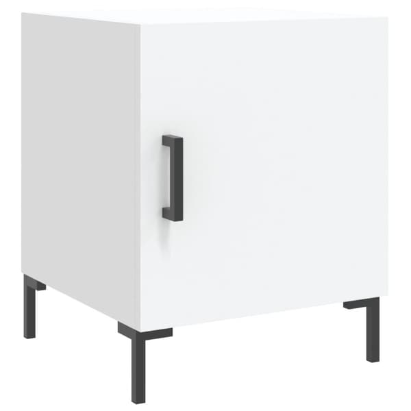 vidaXL Sängbord vit 40x40x50 cm konstruerat trä