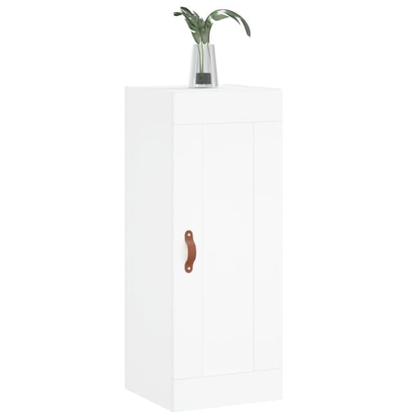 vidaXL Väggskåp vit 34,5x34x90 cm konstruerat trä