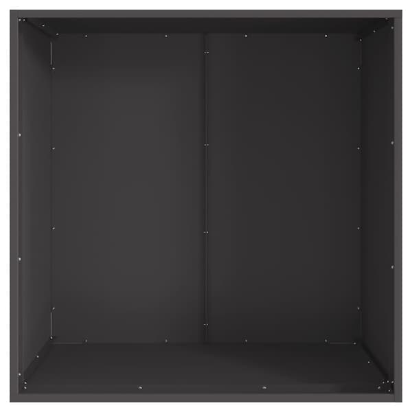 vidaXL Eldstad Svart 80 x 80 x 43 cm Stål