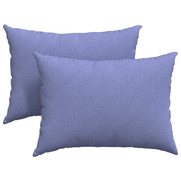 vidaXL Soffkuddar 2 st Blå 70 x 50 cm tyg