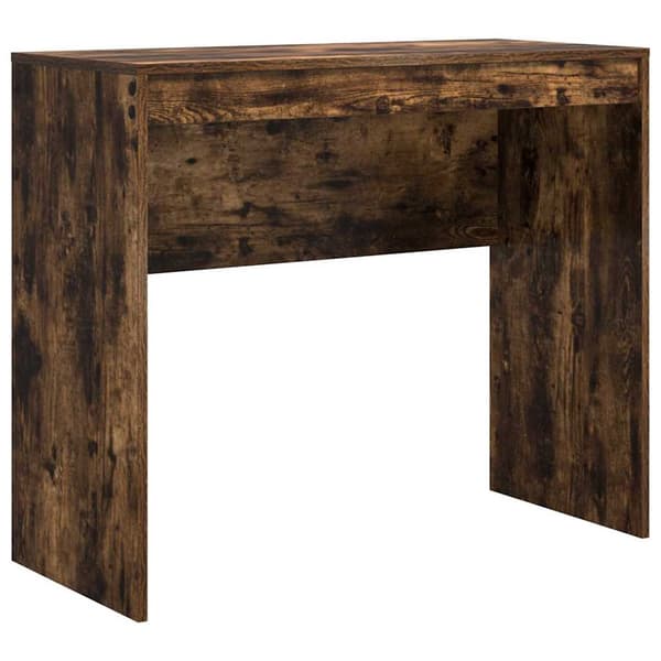 vidaXL Skrivebord Røkt eik 90 x 40 x 76 cm