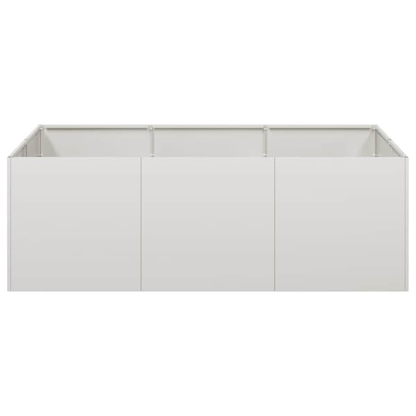 vidaXL Plantekasse 120x80x40 cm rustfritt stål