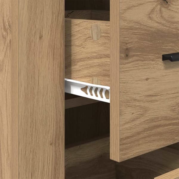 vidaXL Serviesskap Artisan Eik 40 x 33 x 70 cm Konstruert tre