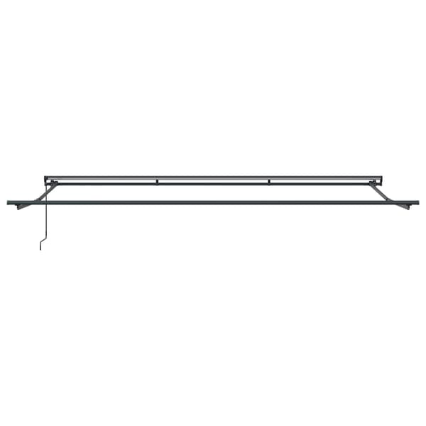 vidaXL Markisram Brun 500 × 300 cm Polyester med PU-beläggning
