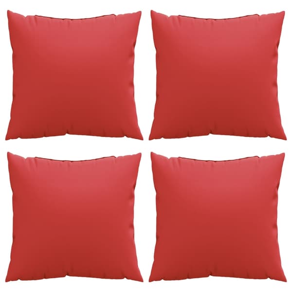 vidaXL Soffkuddar 4 st röd 60x60 cm tyg