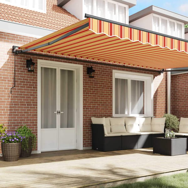 vidaXL Markisram Flerfärgsdesign 500 × 300 cm
