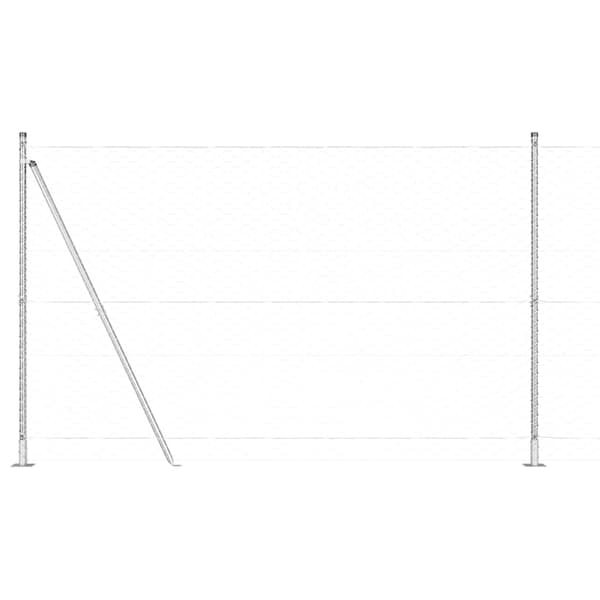 vidaXL Stängselstolpe Silver