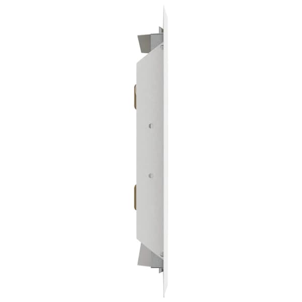 vidaXL Åtkomstpanel 2 pcs Vit 23 x 23 x 3 cm Stål