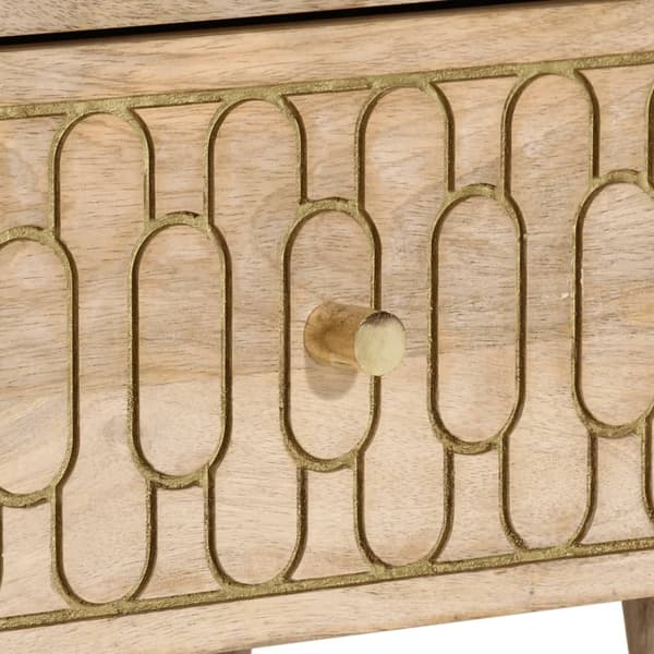 vidaXL Nattbord 2 stk 40x33x46 cm heltre mango