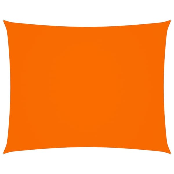 vidaXL Solseil oxfordstoff rektangulær 5x6 m oransje