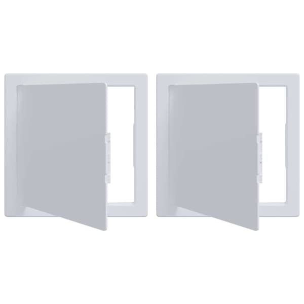 vidaXL Åtkomstpaneler 2 pcs Vit 20 x 20 cm ABS Plast
