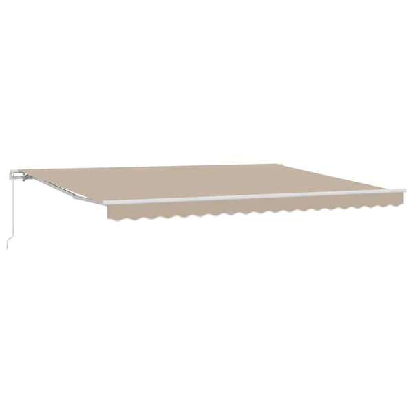 vidaXL Markis Beige 450 x 300 x 165 cm Polyester och metall