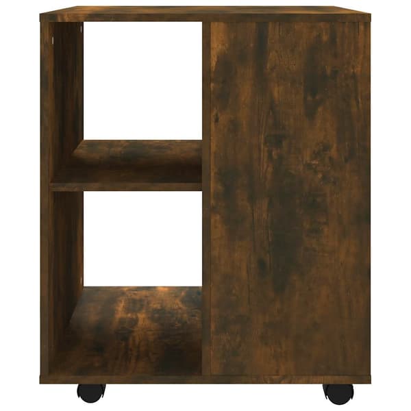 vidaXL Rulleskap røkt eik 60x53x72 cm konstruert tre