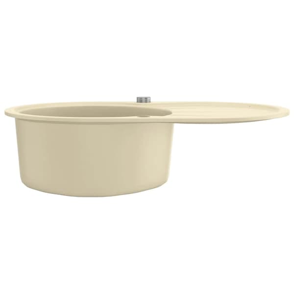 vidaXL Diskho granit enkel oval beige