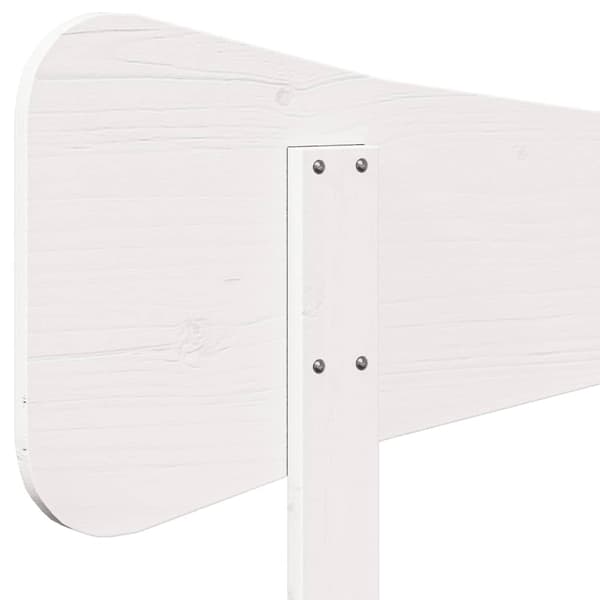 vidaXL Hodegavl hvit 100 cm heltre furu