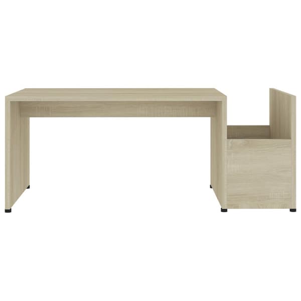 vidaXL Sofabord sonoma eik 90x45x35 cm sponplate change2