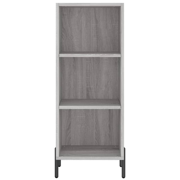 vidaXL Highboard grå sonoma 34,5x34x180 cm konstruert tre