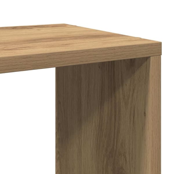 vidaXL Bokhylle artisan eik 100x24x63 cm konstruert tre