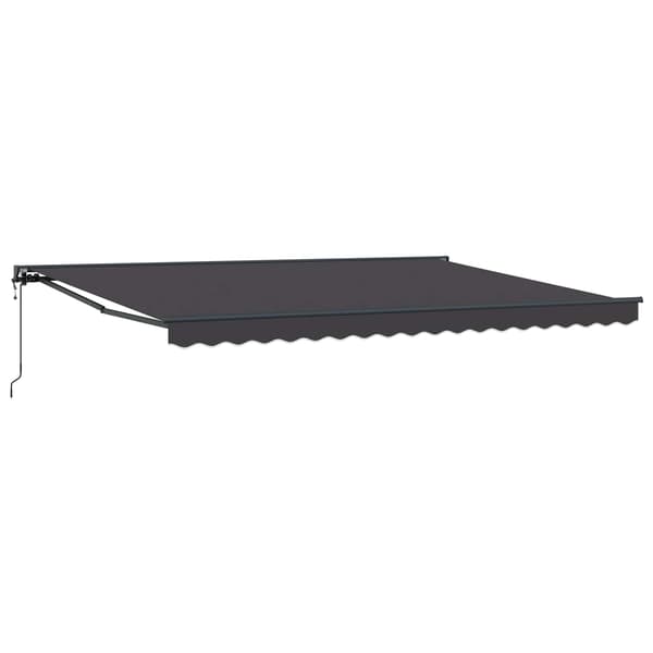 vidaXL Markisram Antracit 450 × 300 cm Polyester med PU-beläggning