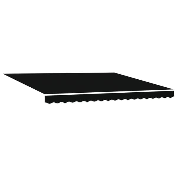 vidaXL Markisväv Svart 4 × 3 m Polyester