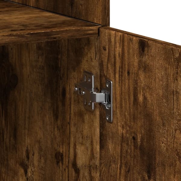 vidaXL Highboard røkt eik 80x42,5x249 cm konstruert tre