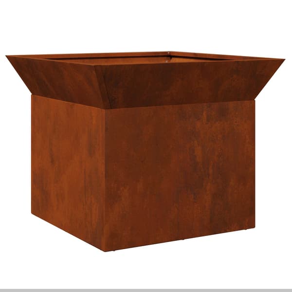 vidaXL Eldstad Rostig 50 x 50 x 40 cm cortenstål