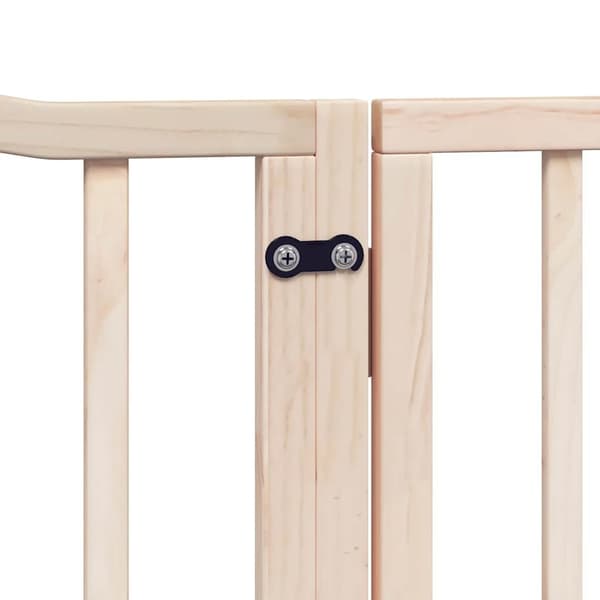 vidaXL Hundeport sammenleggbar 4 paneler 320 cm poppeltre