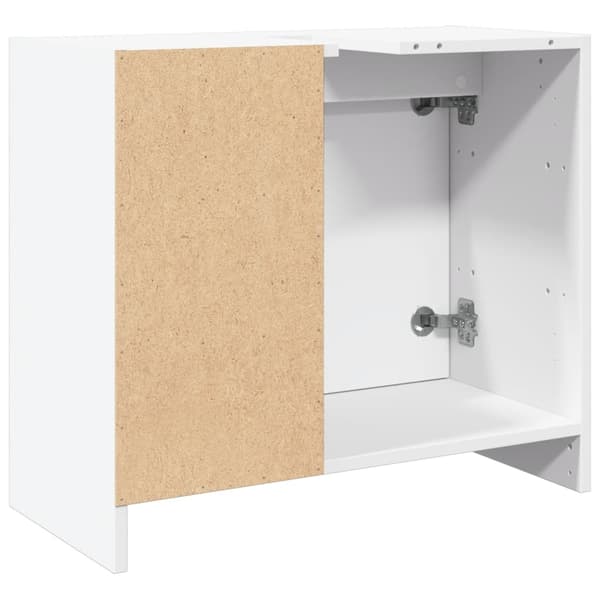 vidaXL Servantskap hvit 63x29x55 cm konstruert tre
