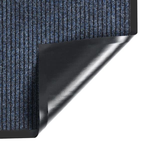 vidaXL Dørmatte stripet blå 80x120 cm
