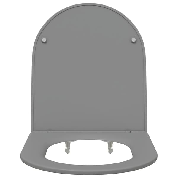 vidaXL Toalettsete Grå 47 x 36 x 3,4 cm Duroplast