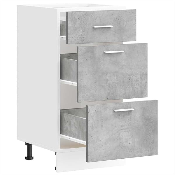 vidaXL Underskap "Lyon" betonggrå 40x46x81,5 cm konstruert tre