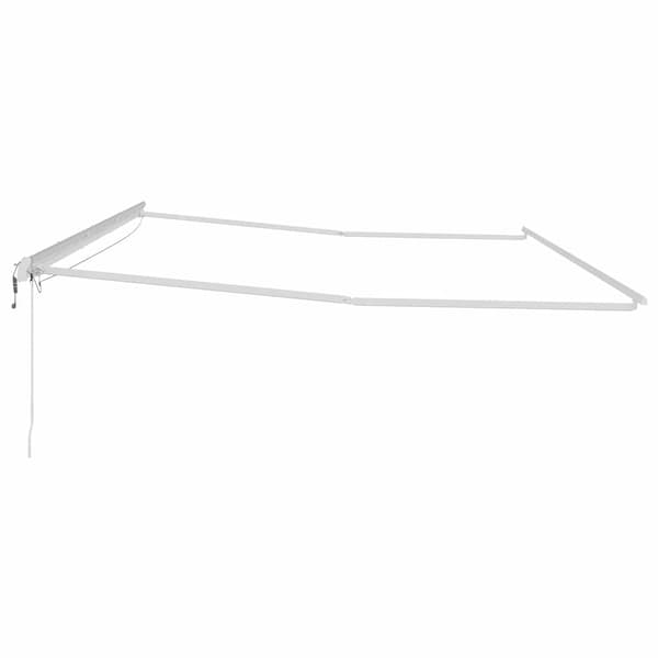 vidaXL Markise med Hvit 6 × 3,5 m Metall