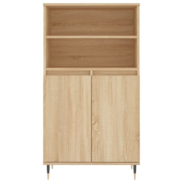 vidaXL Highboard sonoma eik 60x36x110 cm konstruert tre