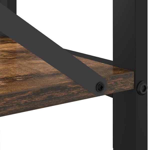 vidaXL Bokhylle Røkt eik 60 x 30 x 85 cm Konstruert tre