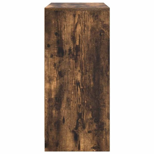 vidaXL Skoskap røkt eik 57x34x76 cm konstruert tre