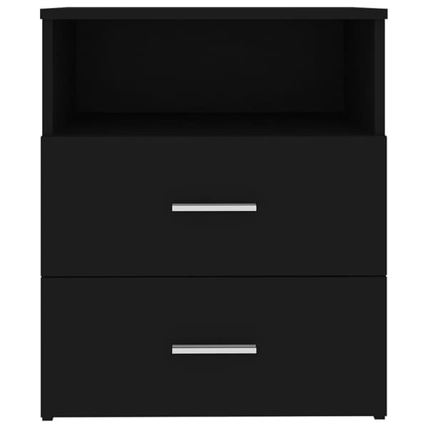 vidaXL Nattbord svart 50x32x60 cm