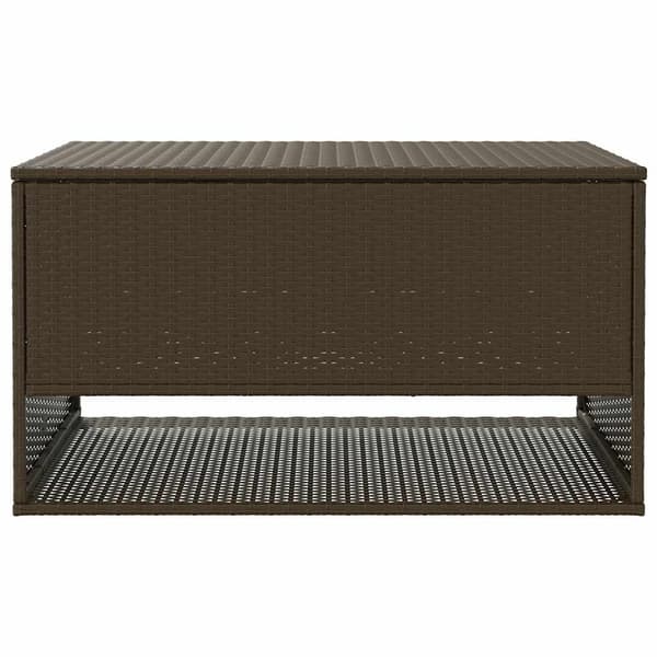 vidaXL Kuddlåda utomhus brun 100x55x55,5 cm konstrotting