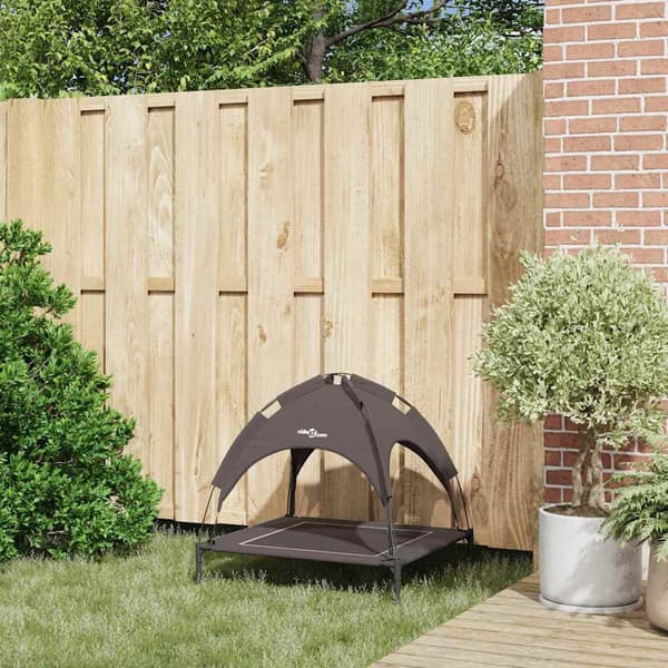 vidaXL Hundeseng Brun 71 x 64 x 71 cm Stål