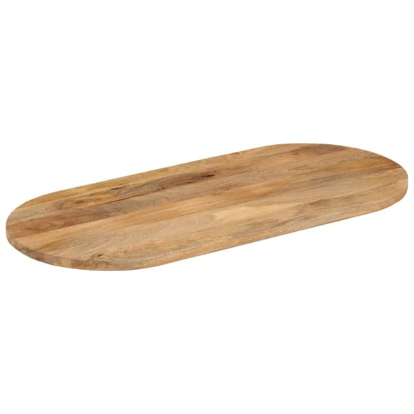 vidaXL Bordplate 100x50x3,8 cm oval heltre mango