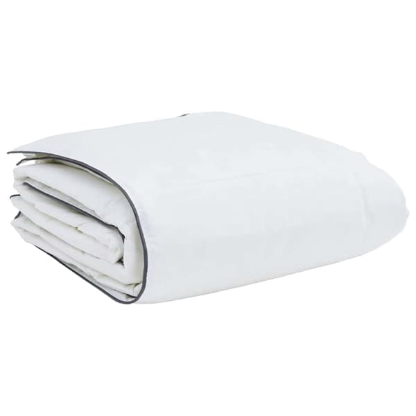 vidaXL Vinter Täcke Vit 140 x 220 cm Fjäder