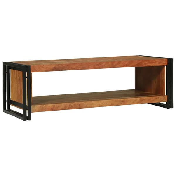 vidaXL Kaffebord Brun 120 x 50 x 38 cm Solid akasietre