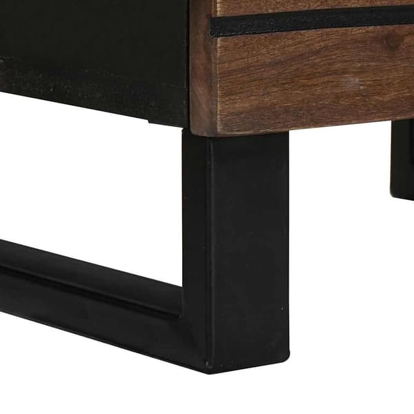 vidaXL Highboard Brun 40 x 33 x 110 cm heltre mango