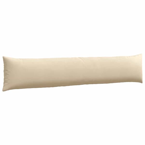 vidaXL Soffkuddar 2 st Kräm 200 x 40 cm tyg