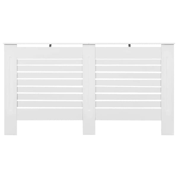 vidaXL Elementskydd 2 st vit 152x19x81,5 cm MDF