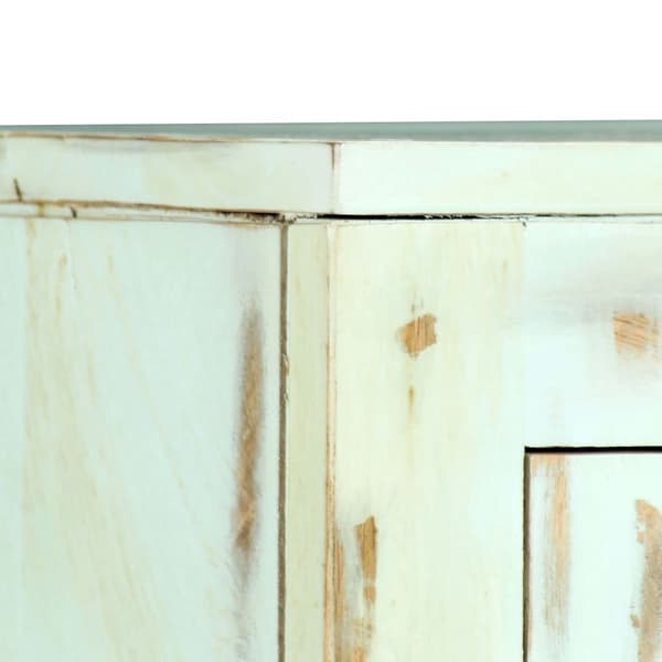 vidaXL Skjenk lyseblå 110x35x70 cm heltre mango